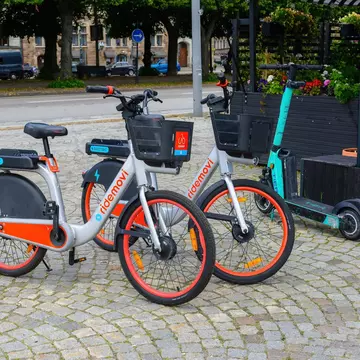 Stockholm, Sweden - July 15, 2023: Electric Bikes for Rent Ridemovi Parked at Street in City Centre., License Type: media, Download Time: 2025-12-09T22:12:31.000Z, User: Norma.PrauseBrewer_LonelyPlanet, Editorial: true, purchase_order: 56530 - Guidebooks, job: Global Publishing WIP, client: Europe 5, other: Norma Brewer