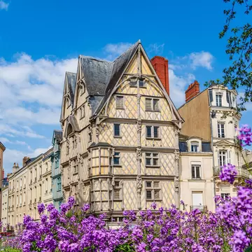 Angers, Loire Valley area, France: Adam's House, house of artisans; timber-framed house in Sainte Croix Square.
