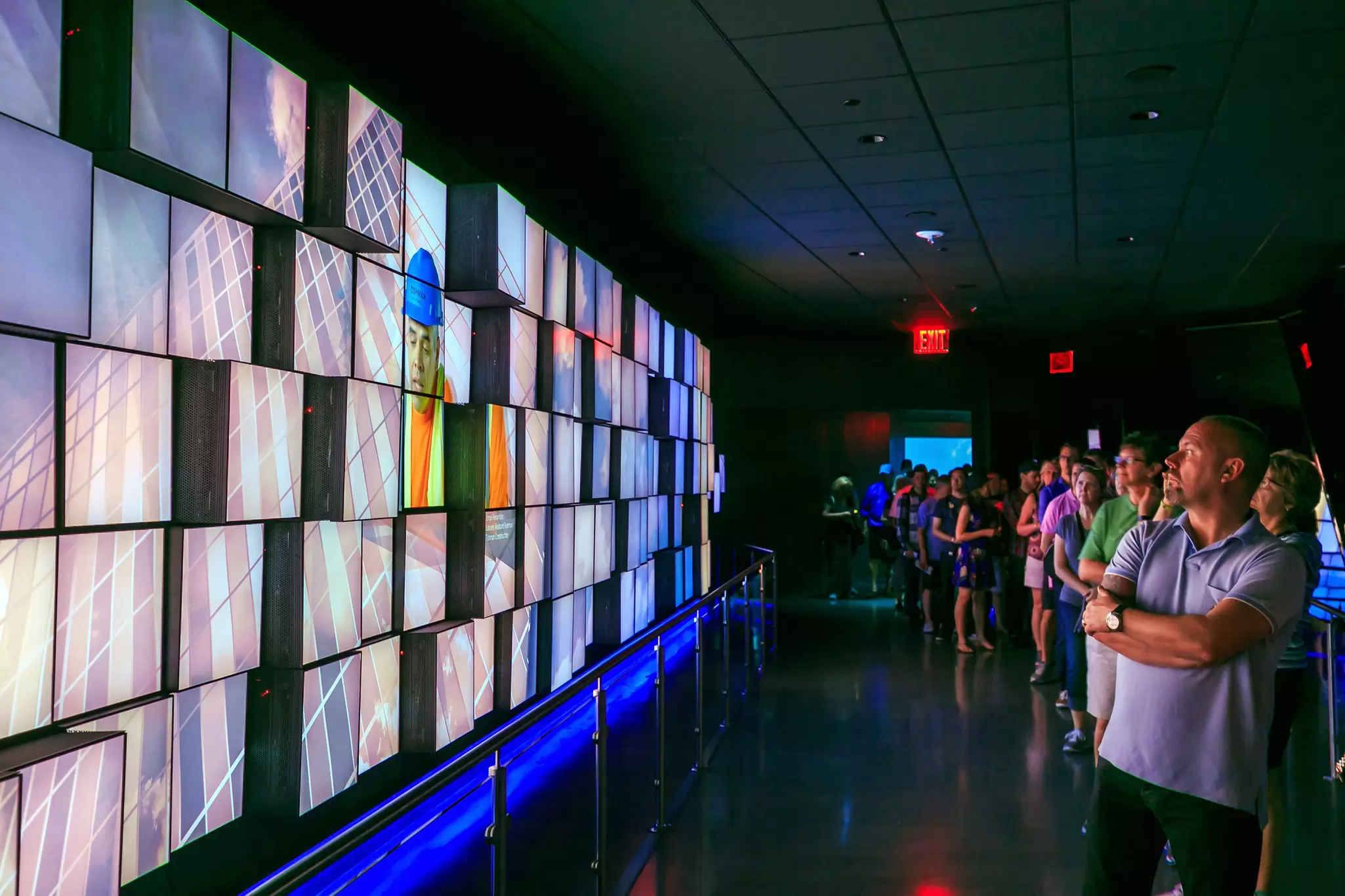Digital displays at the One World Observatory