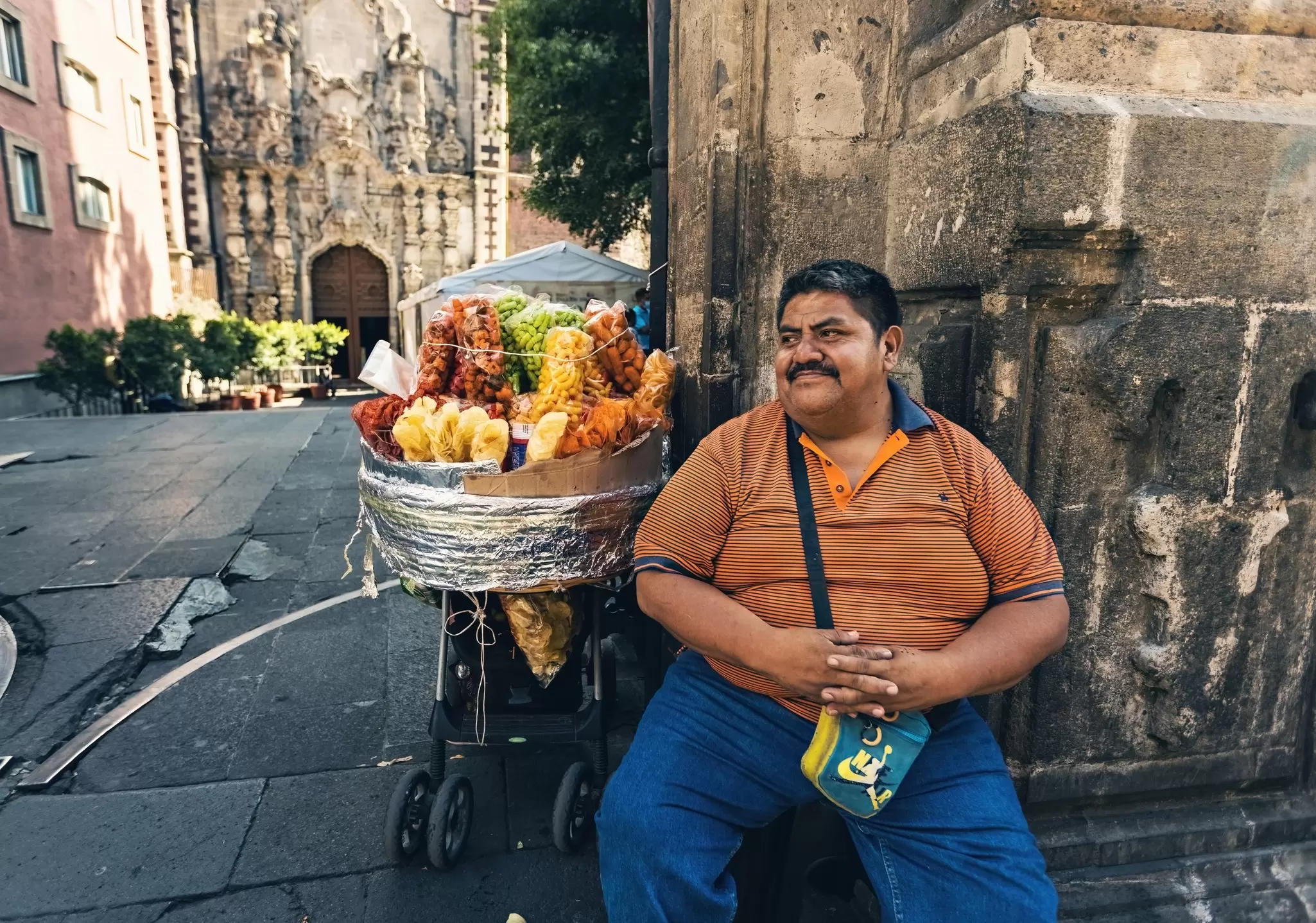 A vendor selling homemade potato chips on the street of Mexico City. Sun_Shine/Shutterstock