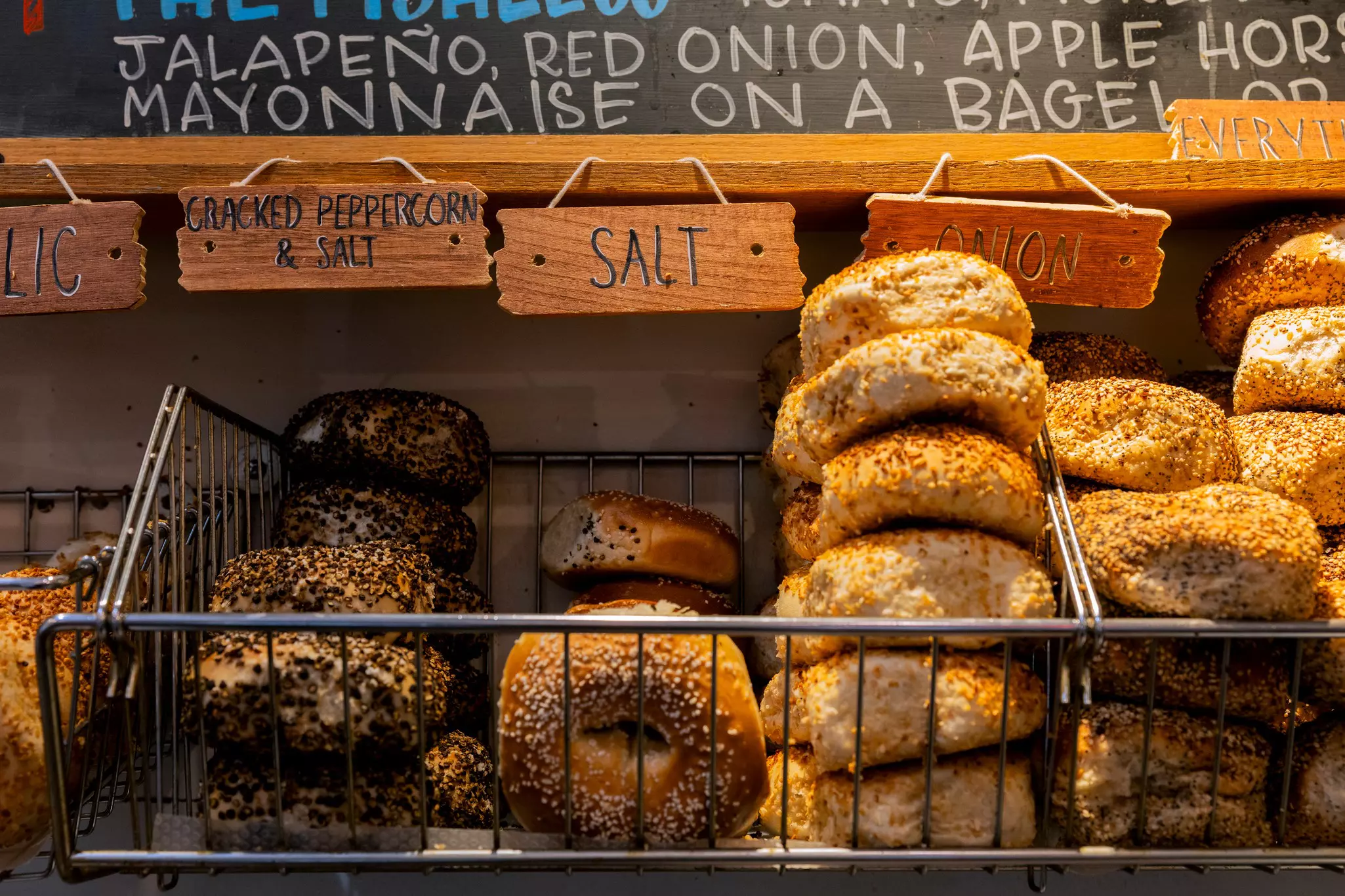 Bagels at Shelsky's on Court St in Brooklyn. Nadine Zhan for Lonely Planet