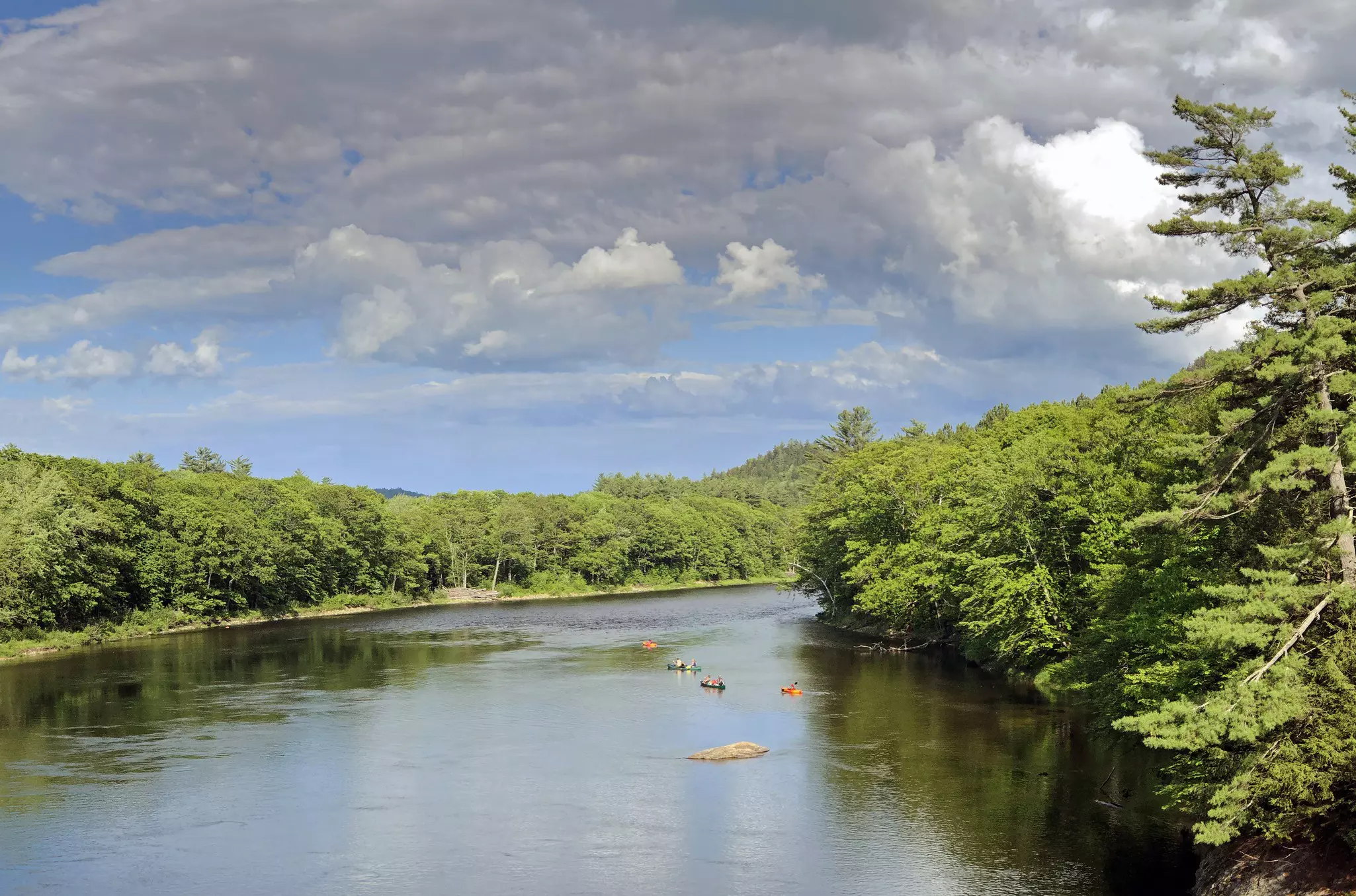 In warmer months, explore rivers like the Androscoggin by canoe, kayak and whitewater raft © Cappi Thompson / Getty Images