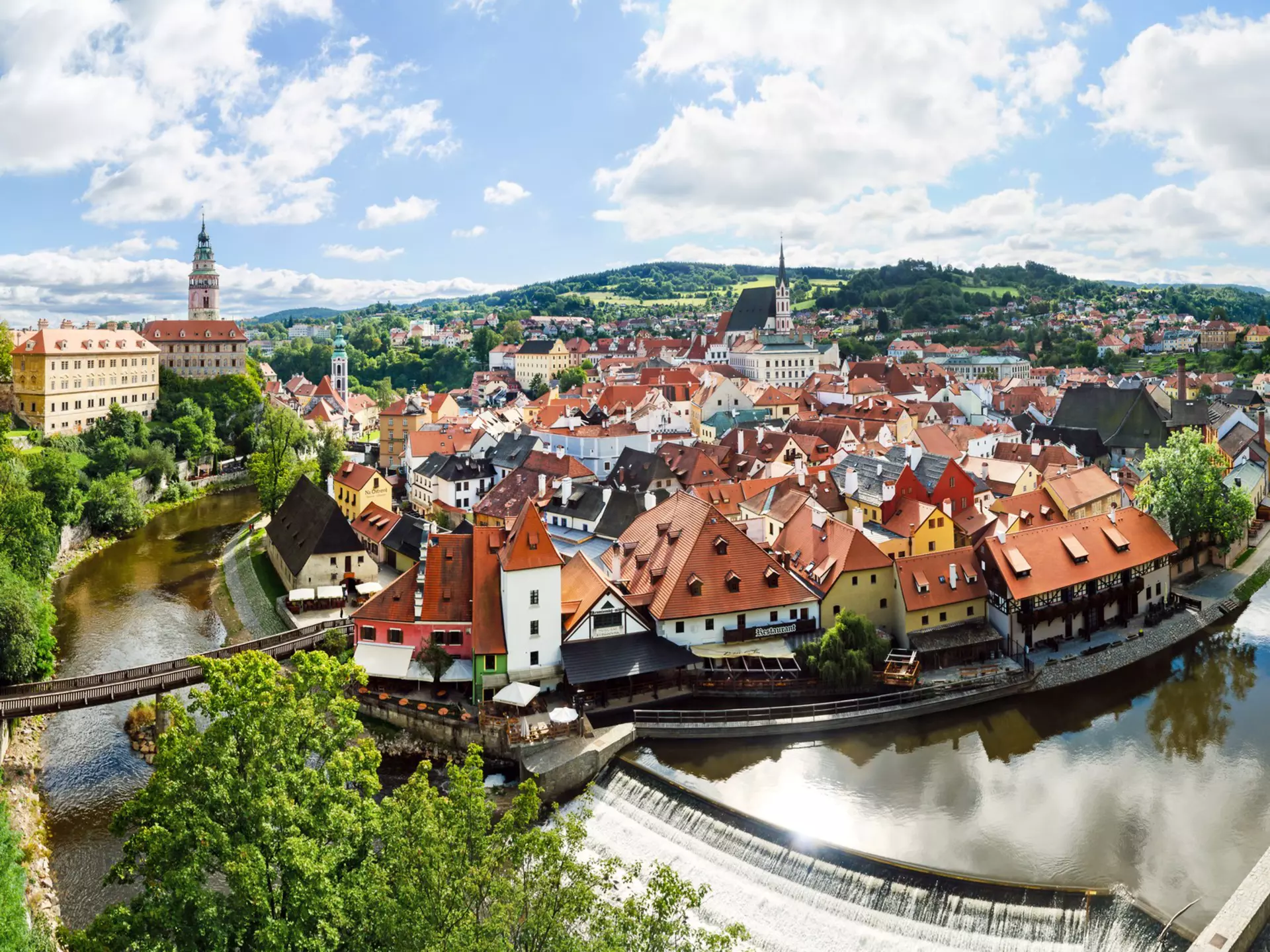 The historic center of Český Krumlov, Czechia. JossK/Shutterstock