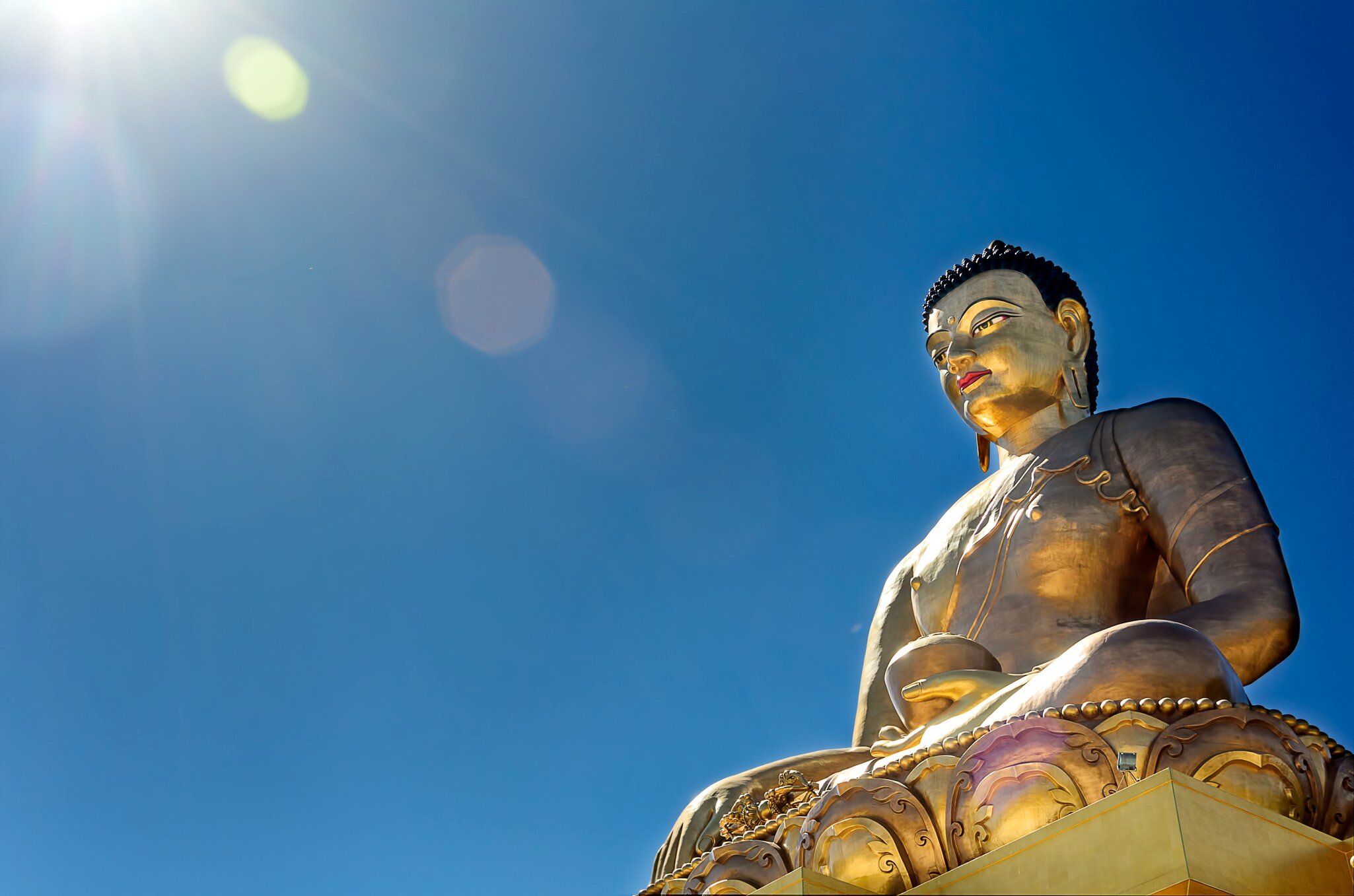 Landmark of Thimphu City, Kuenselphodrang, statue of Lord Buddha