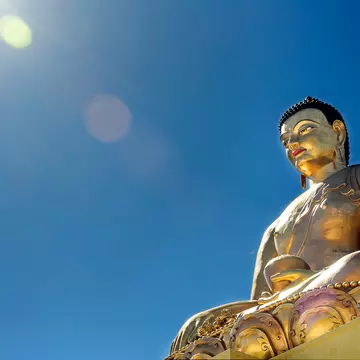 Landmark of Thimphu City, Kuenselphodrang, statue of Lord Buddha