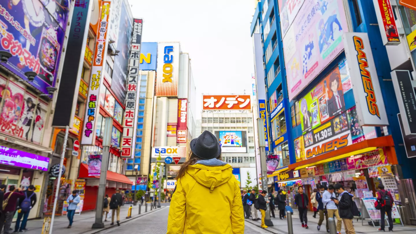 Don't miss Tokyo's colourful Akihabara district. Marco Bottigelli / Getty Images