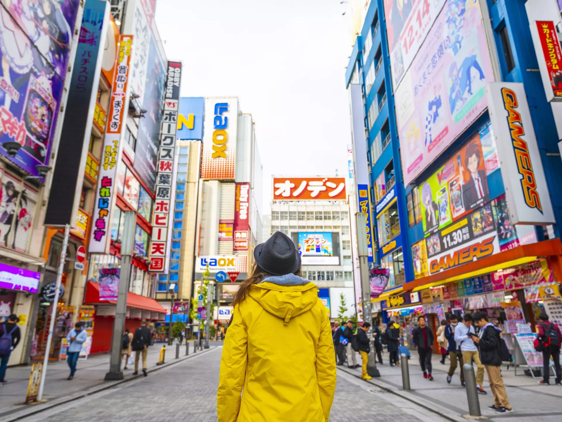 Don't miss Tokyo's colourful Akihabara district. Marco Bottigelli / Getty Images
