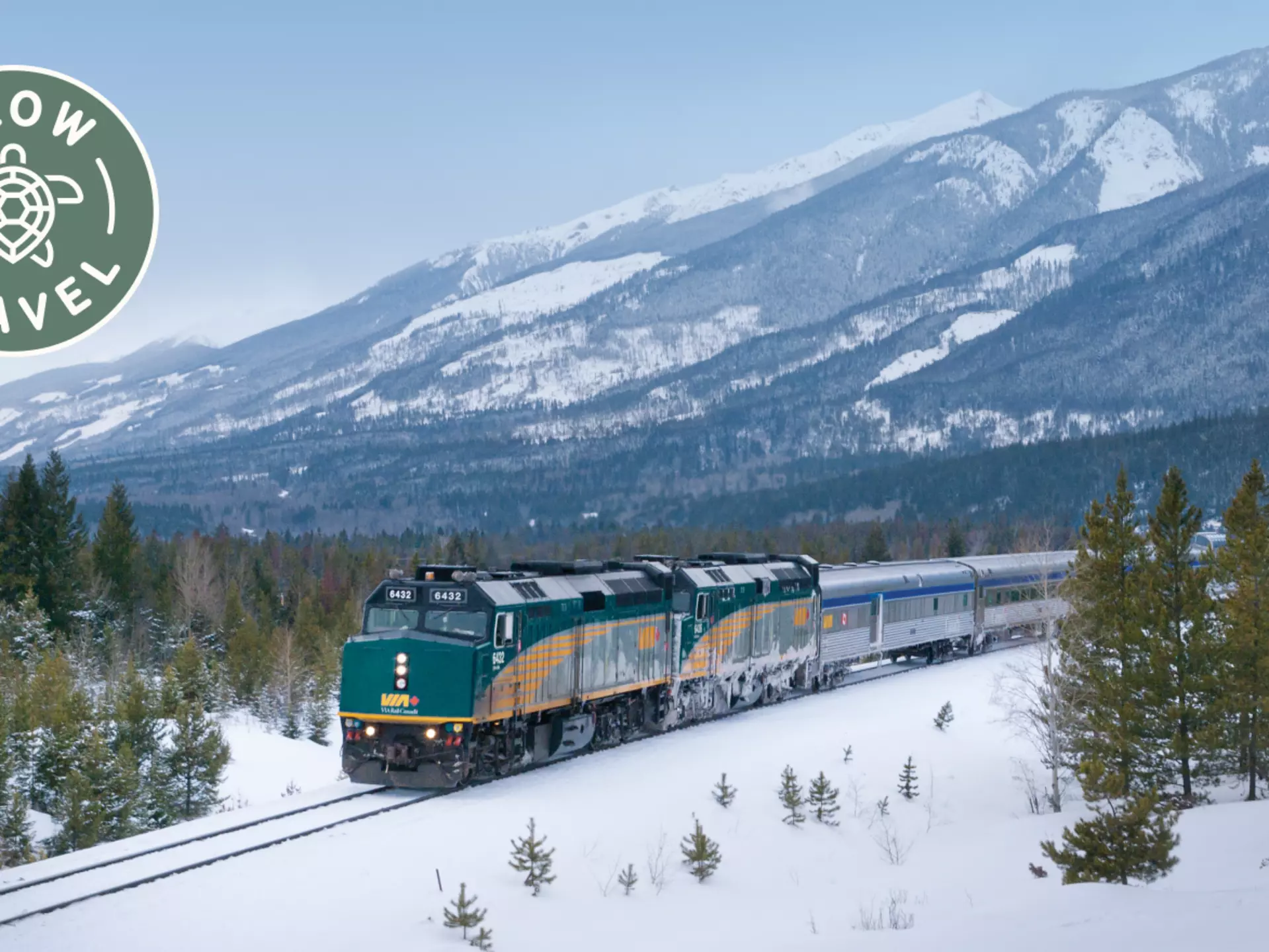 Crossing the Canadian Rockies by train © Via Rail