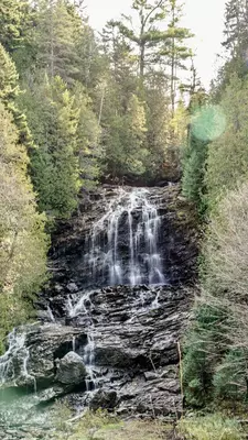 A waterfall in New Hampshire.