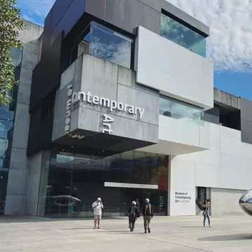 Facade of the Museum of Contemporary Art Australia, located at Circular Quay, Sydney.