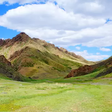 Yolyn Am or Eagle valley is a deep and narrow gorge in the Gurvan Saikhan Mountains of southern Mongolia, near town Dalanzadgad in Gobi Desert; Shutterstock ID 1246836706; your: Sloane Tucker; gl: 65050; netsuite: Online Editorial; full: POI