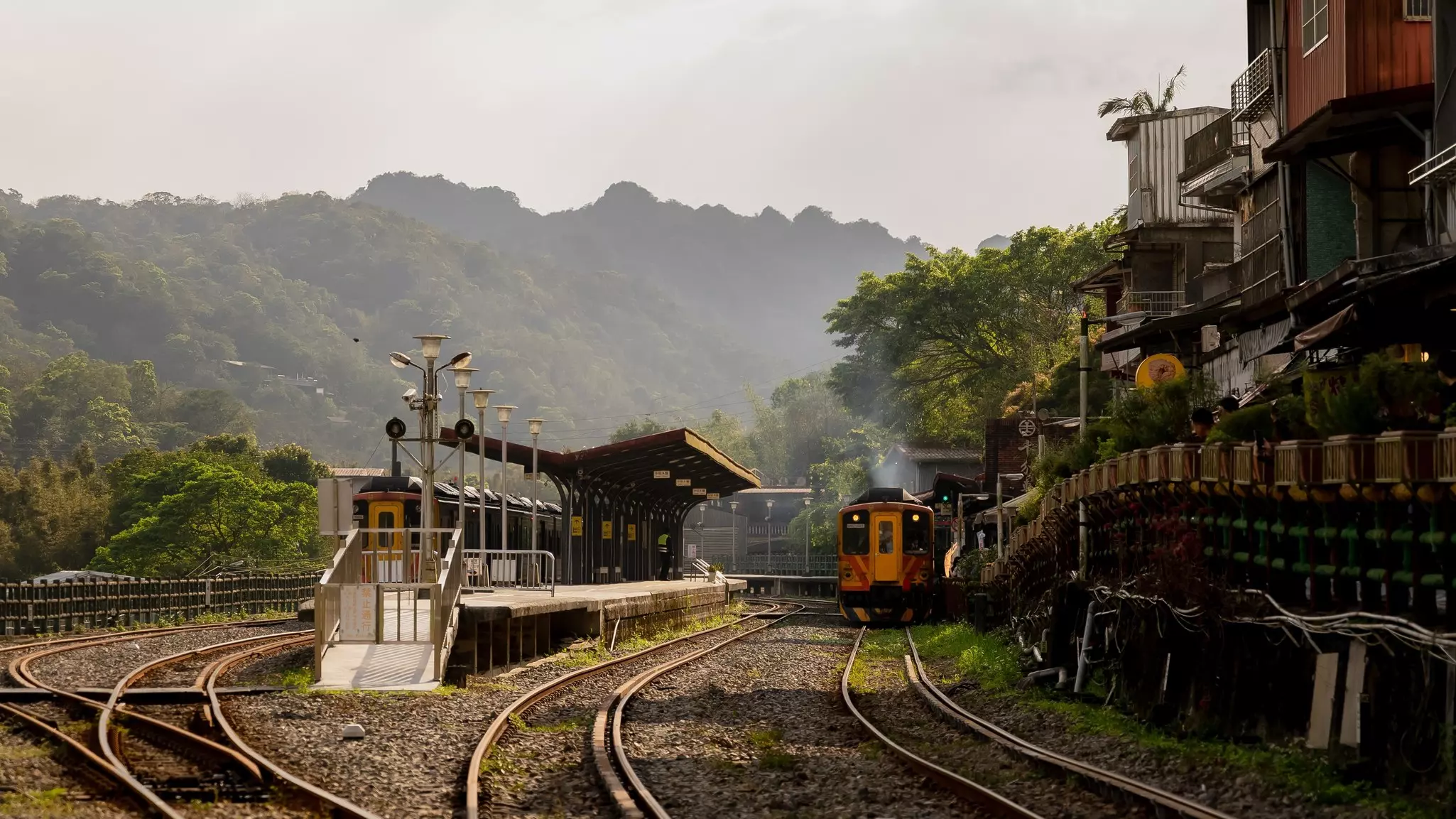 Shifen Railway Station in Taiwan