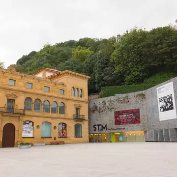 View of the entrance to the San Telmo Museoa in San Sebastián, Spain.
