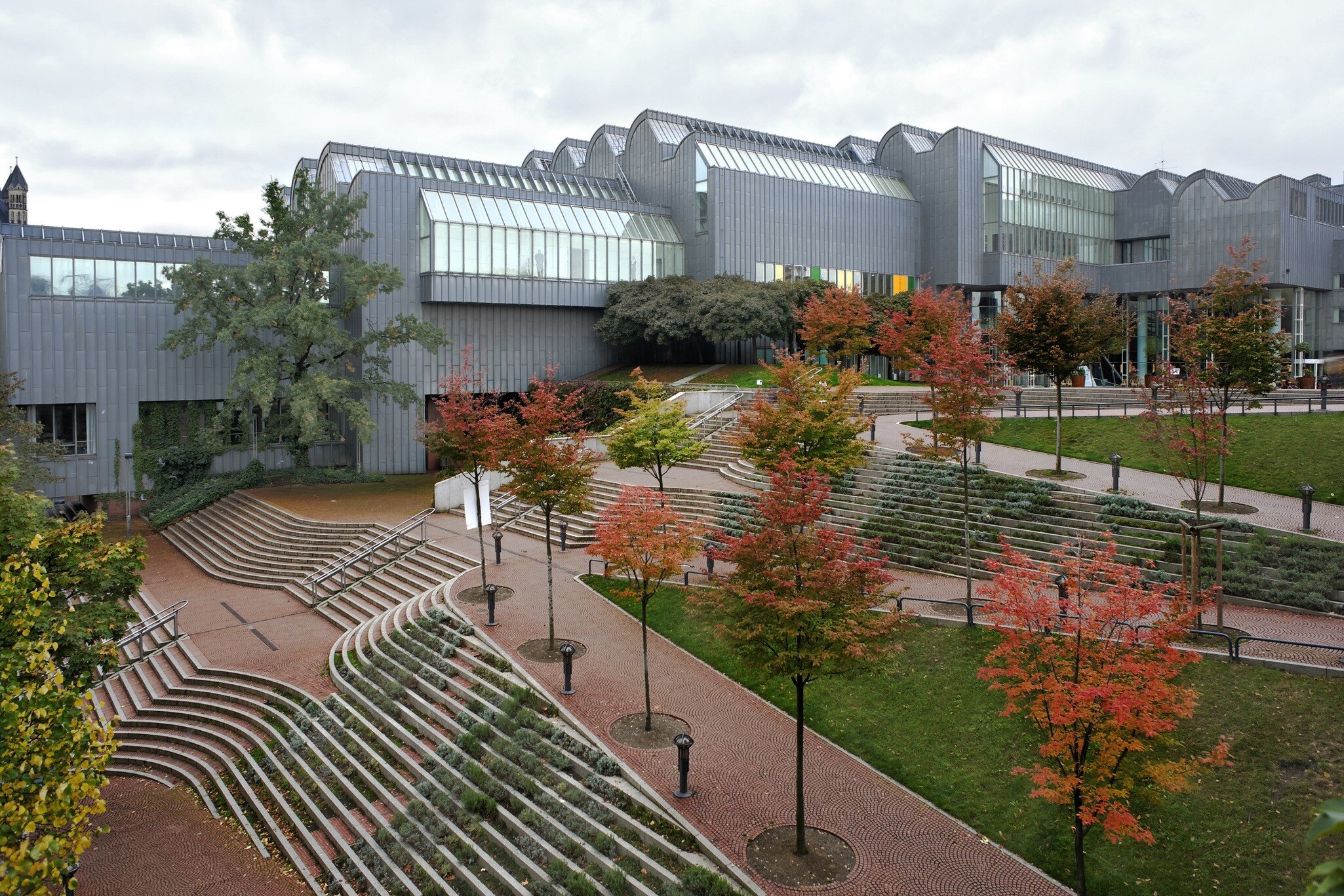 Exterior of the Museum Ludwig for contemporary art in Cologne, Germany.
