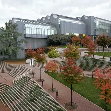 Exterior of the Museum Ludwig for contemporary art in Cologne, Germany.