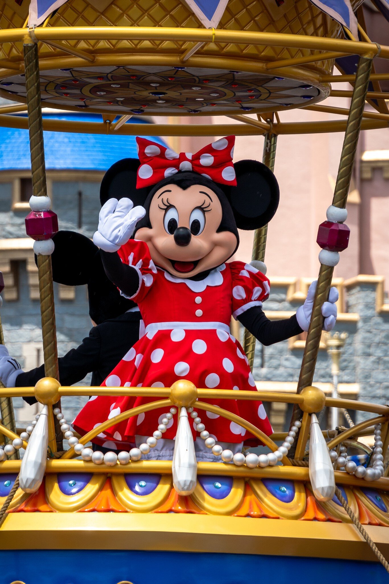 Minnie Mouse on parade at Disney World, Florida, USA.