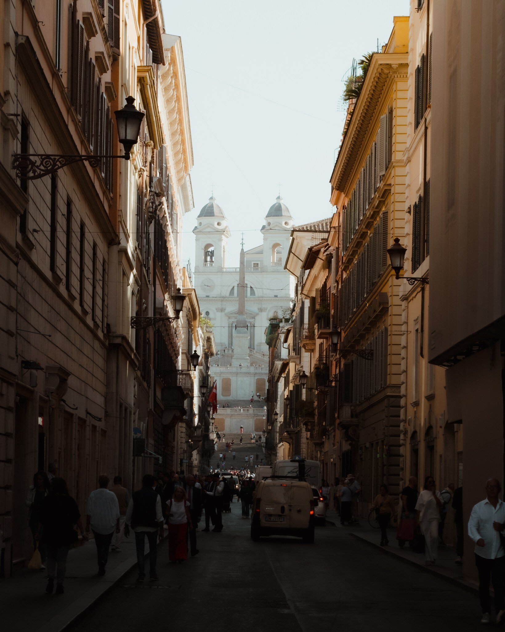 Rome, Italy - 6th october 2023: Via Condotti with the stairs of Piazza di Spagna on the background, License Type: media, Download Time: 2025-02-10T19:20:52.000Z, User: Ppeterson948, Editorial: true, purchase_order: 56530 - Guidebooks, job: Global Publishing WIP , client: Global Publishing WIP , other: Pia Peterson Haggarty