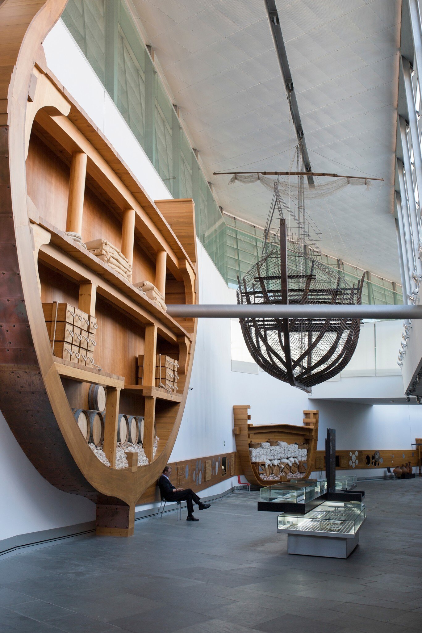 View of the exhibit at the Museo Nacional de Arqueología Subacuática in Cartagena, Spain.