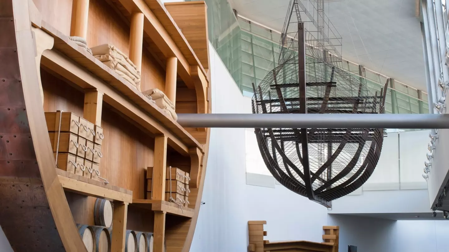 View of the exhibit at the Museo Nacional de Arqueología Subacuática in Cartagena, Spain.