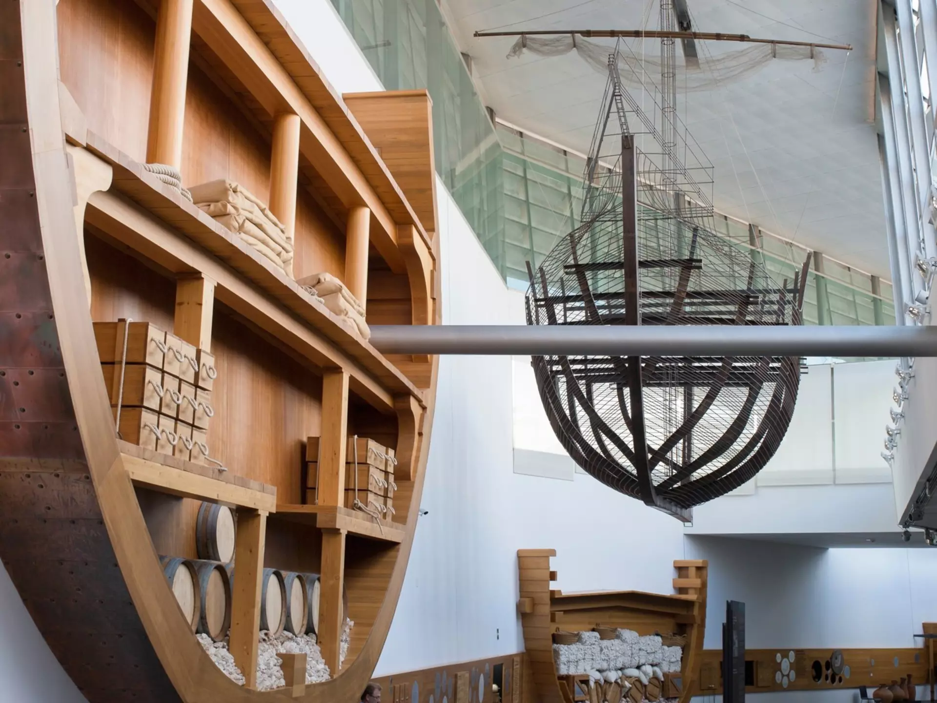 View of the exhibit at the Museo Nacional de Arqueología Subacuática in Cartagena, Spain.