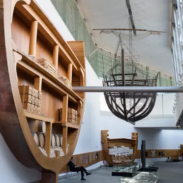 View of the exhibit at the Museo Nacional de Arqueología Subacuática in Cartagena, Spain.