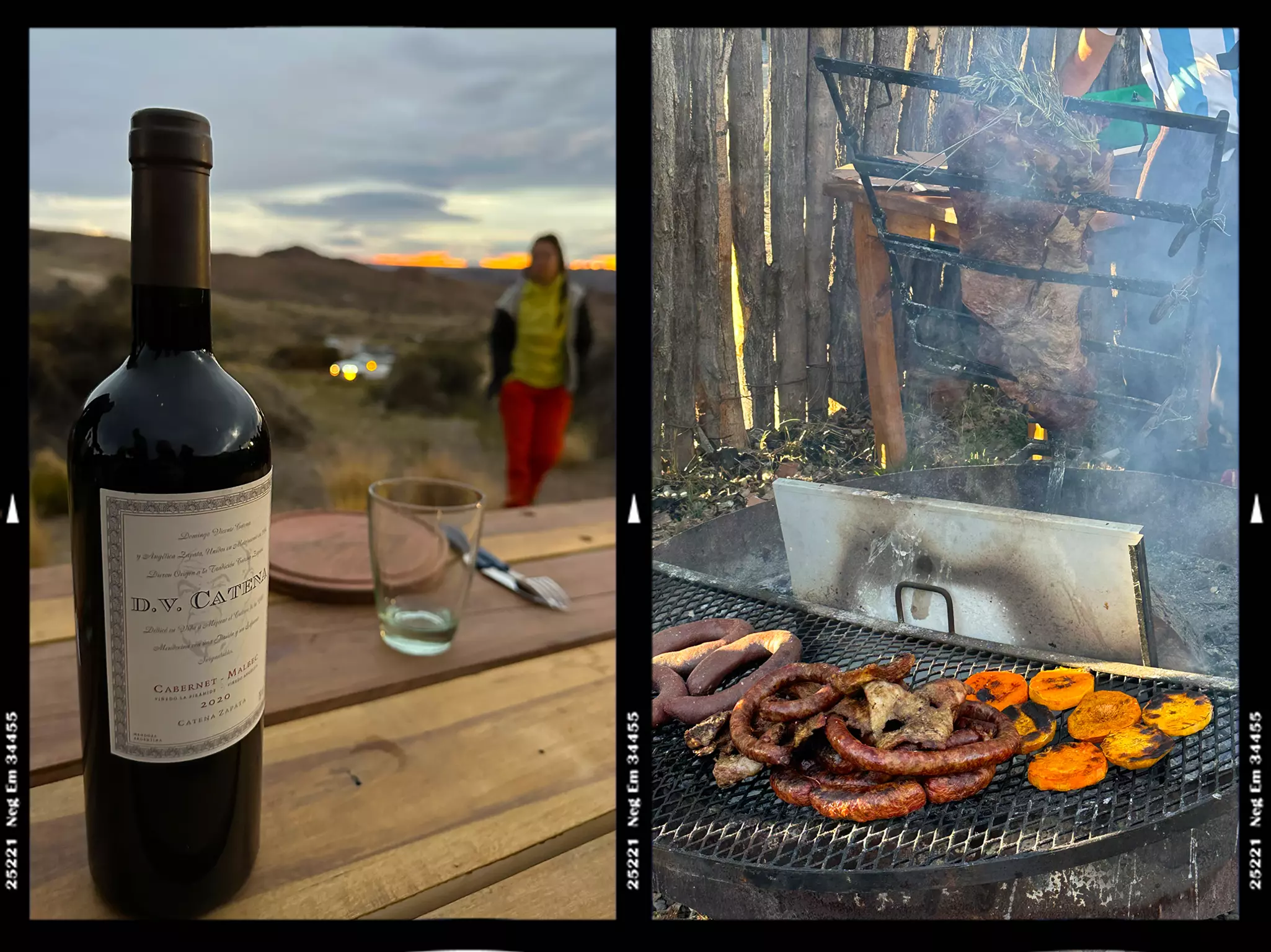 An asado with wine is the perfect end to a day spent hiking © Melissa Yeager / Lonely Planet