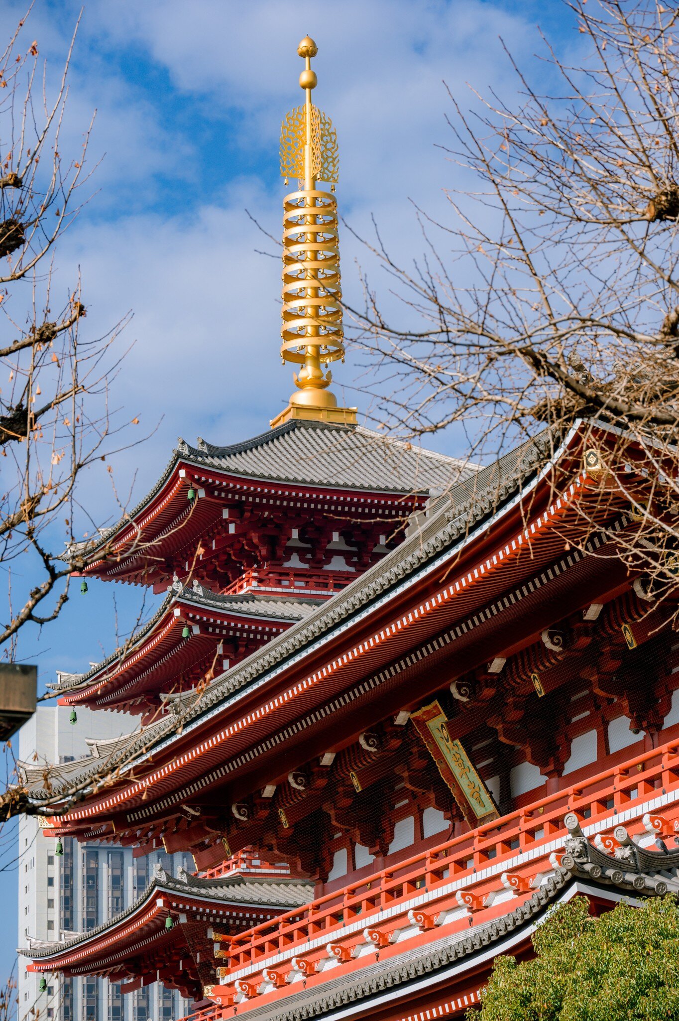 Exterior of the Sensouji Temple.