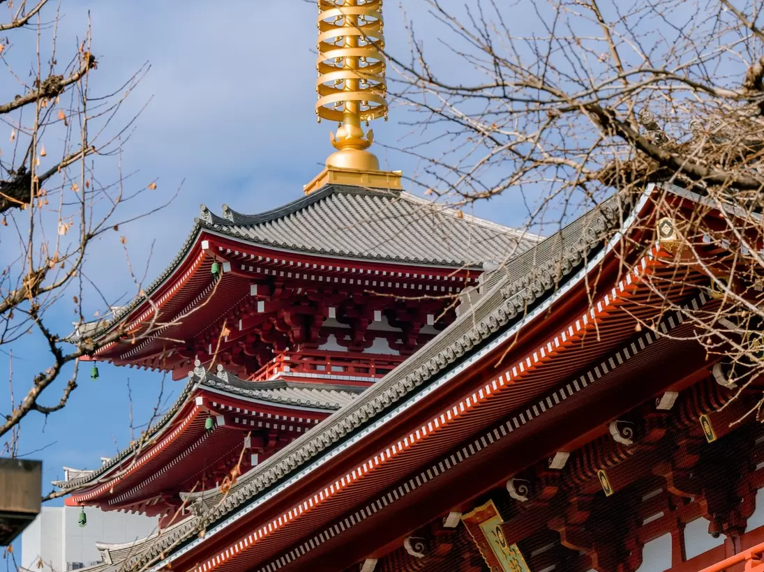 Exterior of the Sensouji Temple.