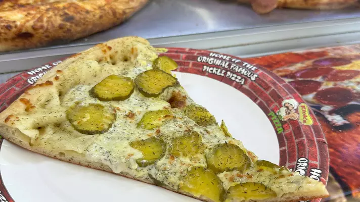 Pickle pizza.