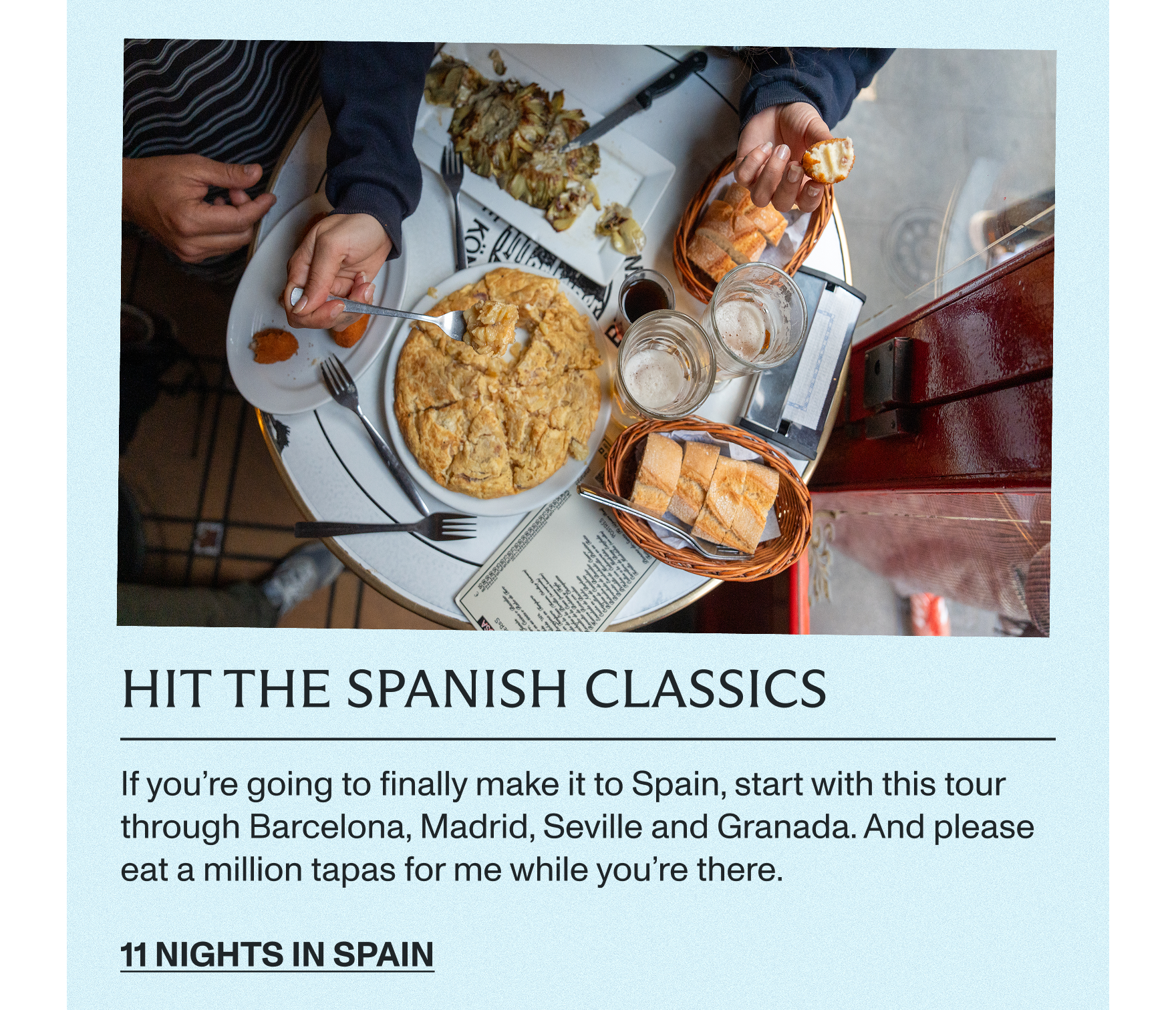 Hit the Spanish classics