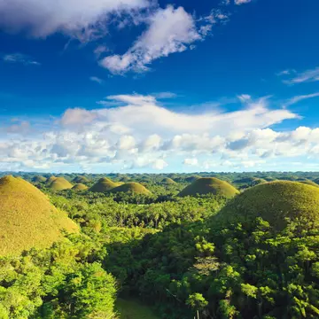 View of The Chocolate Hills. Bohol, Philippines