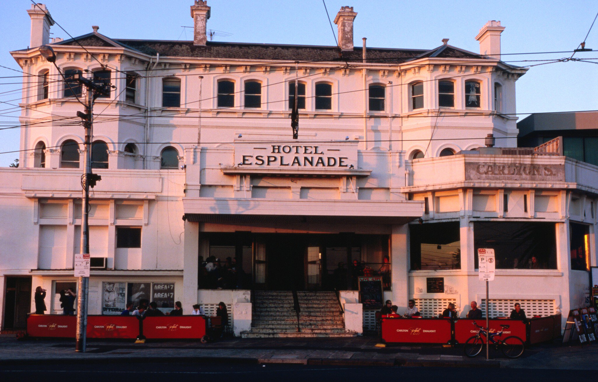 Facade of Esplanade Hotel, St Kilda. Melbourne, Australia.