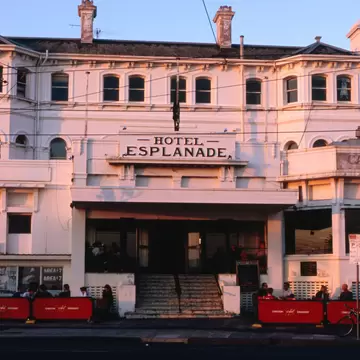 Facade of Esplanade Hotel, St Kilda. Melbourne, Australia.