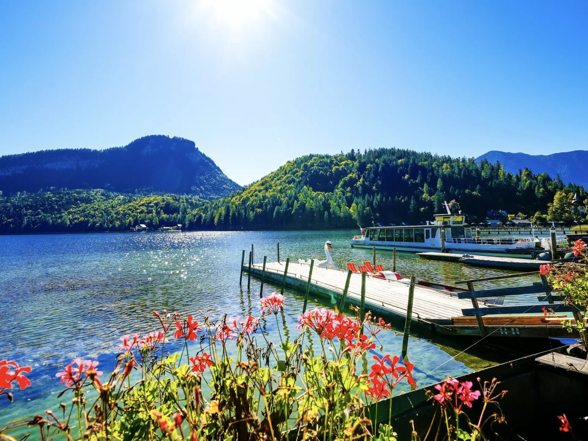 A swimming pier at the Altausseersee, near Salzburg, Austria. Elly Miller/Shutterstock