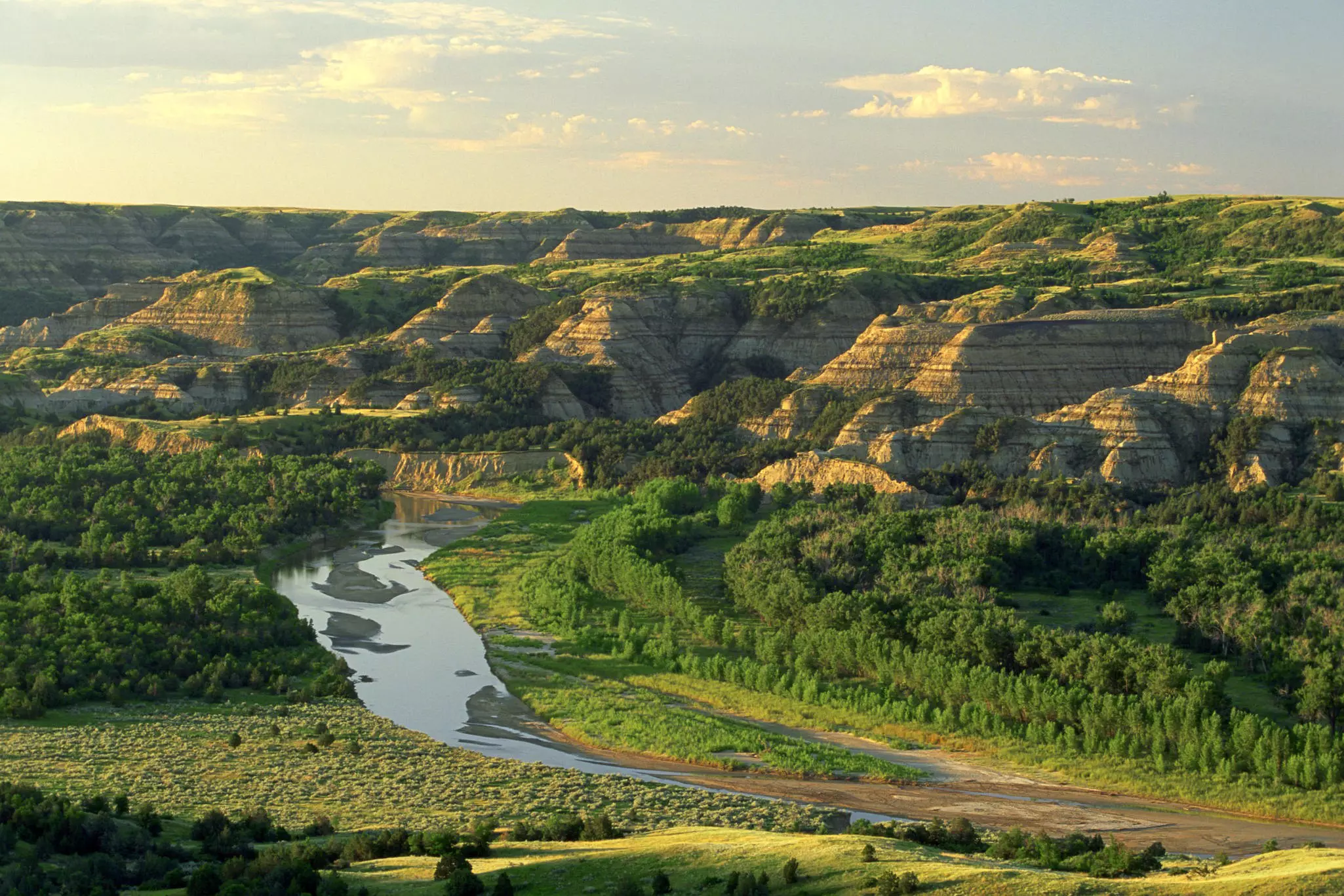 Little Missouri River at North Unit of Theodore Roosevelt National Park, North Dakota