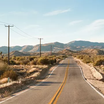 A road near Pioneertown, California. Jon Bilous/Shutterstock