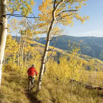 The skiing is epic, it’s true – but outdoor activities take place year-round on Vail’s gorgeous slopes. Getty Images