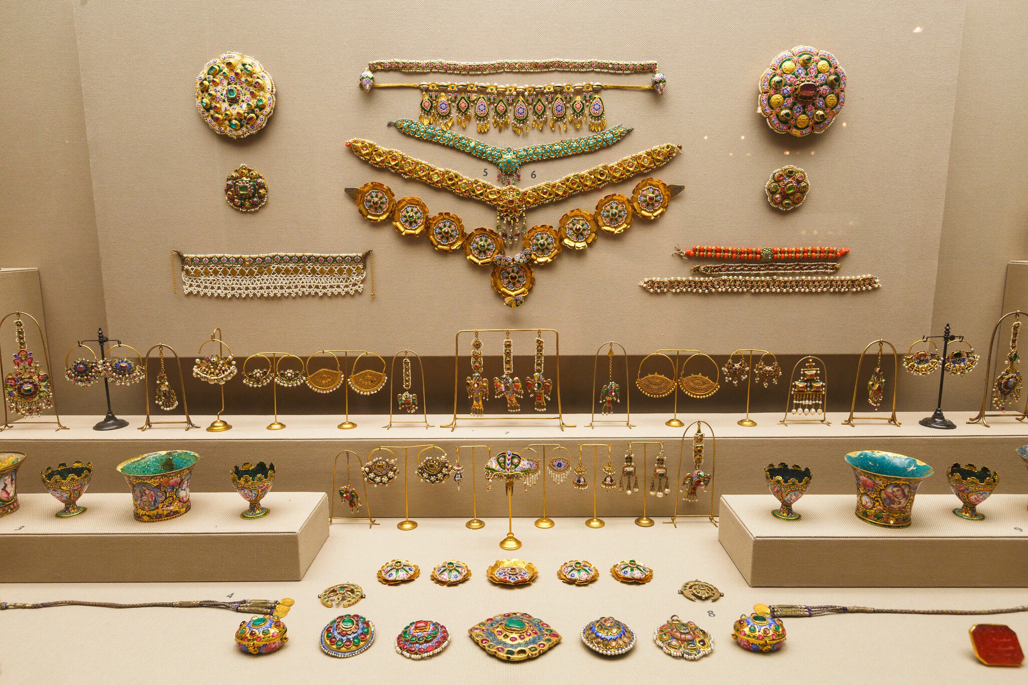 Athens, Greece - December 28, 2017: Exposition of the Museum of Islamic Art in Athens, Greece.