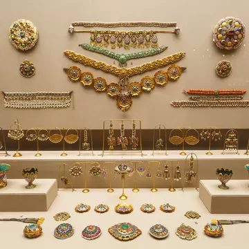Athens, Greece - December 28, 2017: Exposition of the Museum of Islamic Art in Athens, Greece.