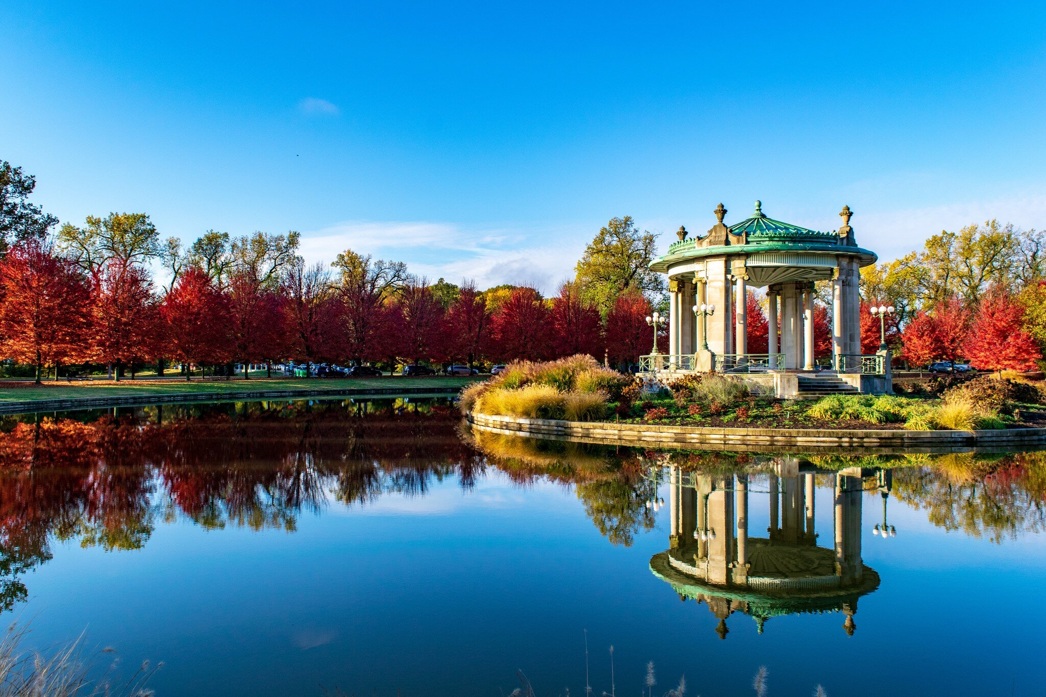Picture of the Bandstand in Forest Park in St. Louis; Shutterstock ID 1377060350;