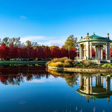 Picture of the Bandstand in Forest Park in St. Louis; Shutterstock ID 1377060350;