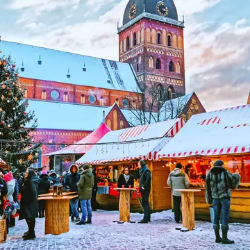 Rīga serves up all sorts of interesting experiences, from fun nightlife to historic architecture. Roman Babakin/Shutterstock