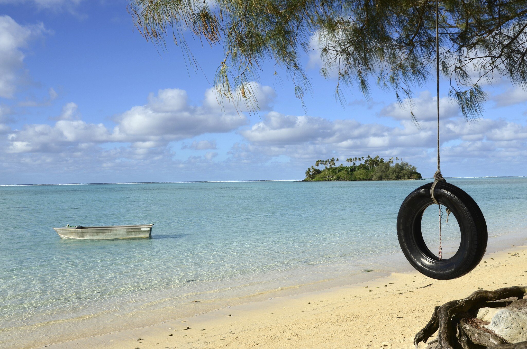 Muri Beach on Rarotonga in the Cook Islands