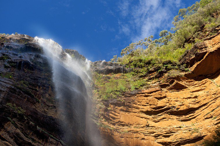 Cascade at Upper Wentworth Falls.