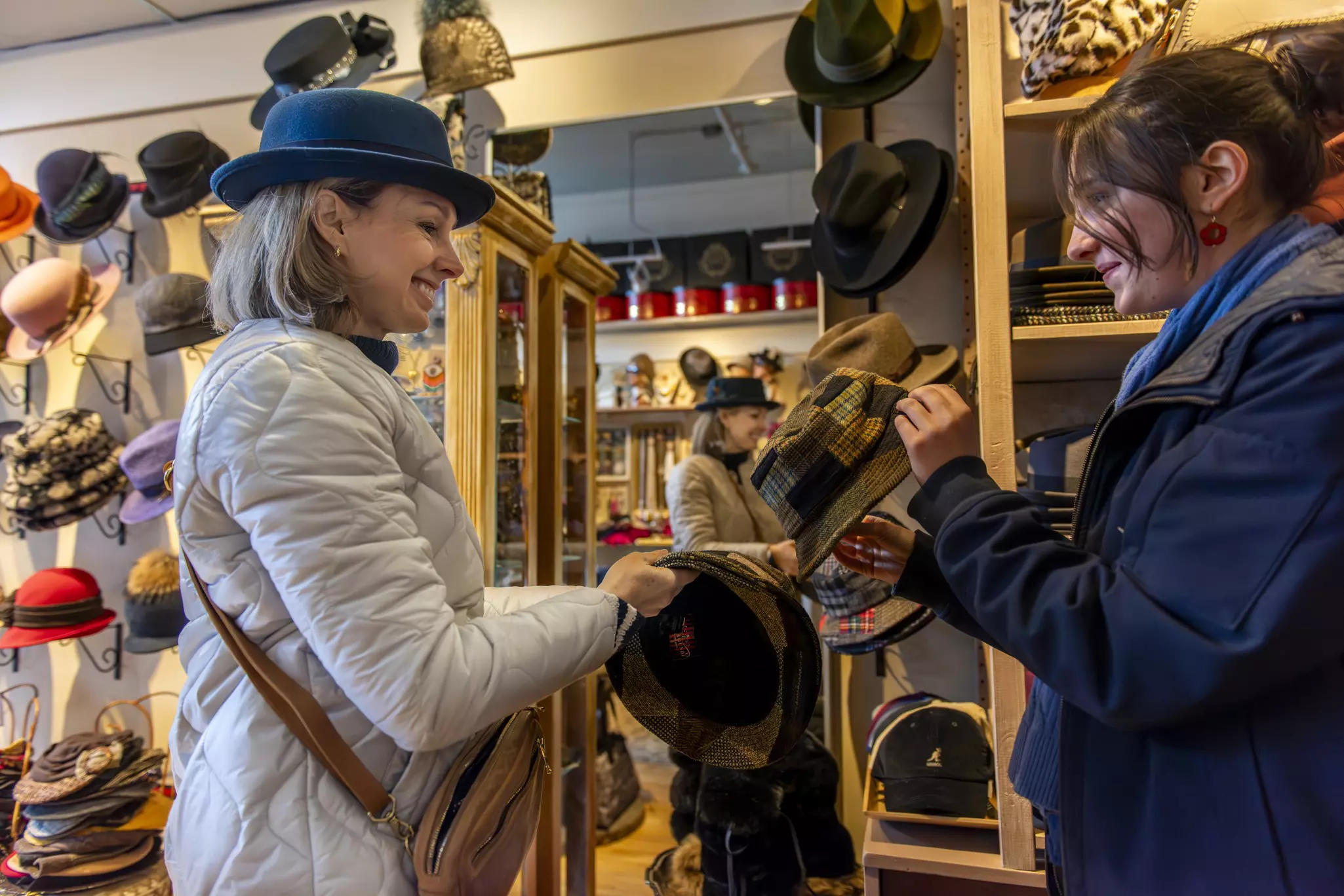 Salmagundi in Boston has the largest and most diverse hat selection in New England. Check out their locations in Jamaica Plain and in the North End. © Anthony Tulliani / Lonely Planet
