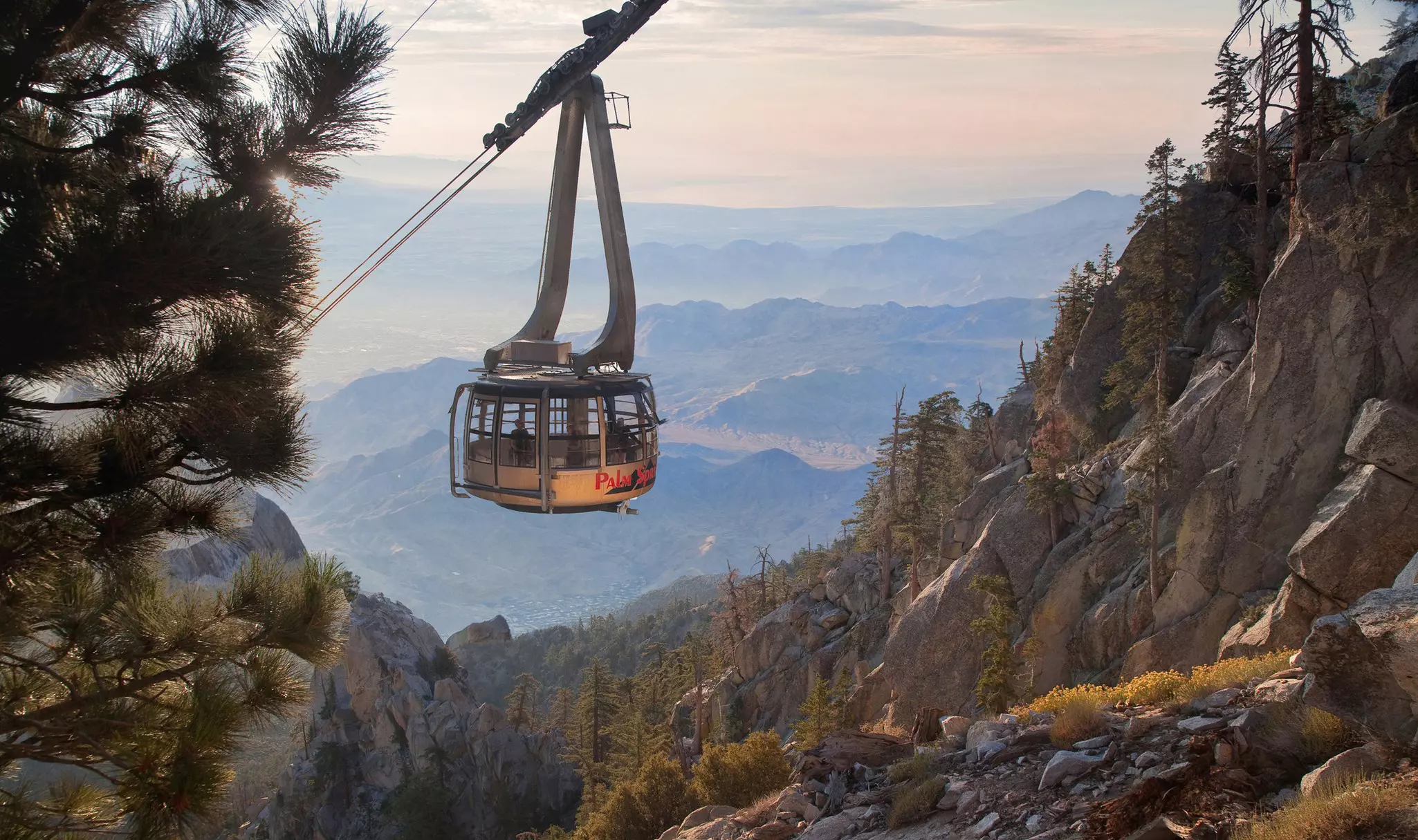 The Palm Springs Aerial Tramway.
