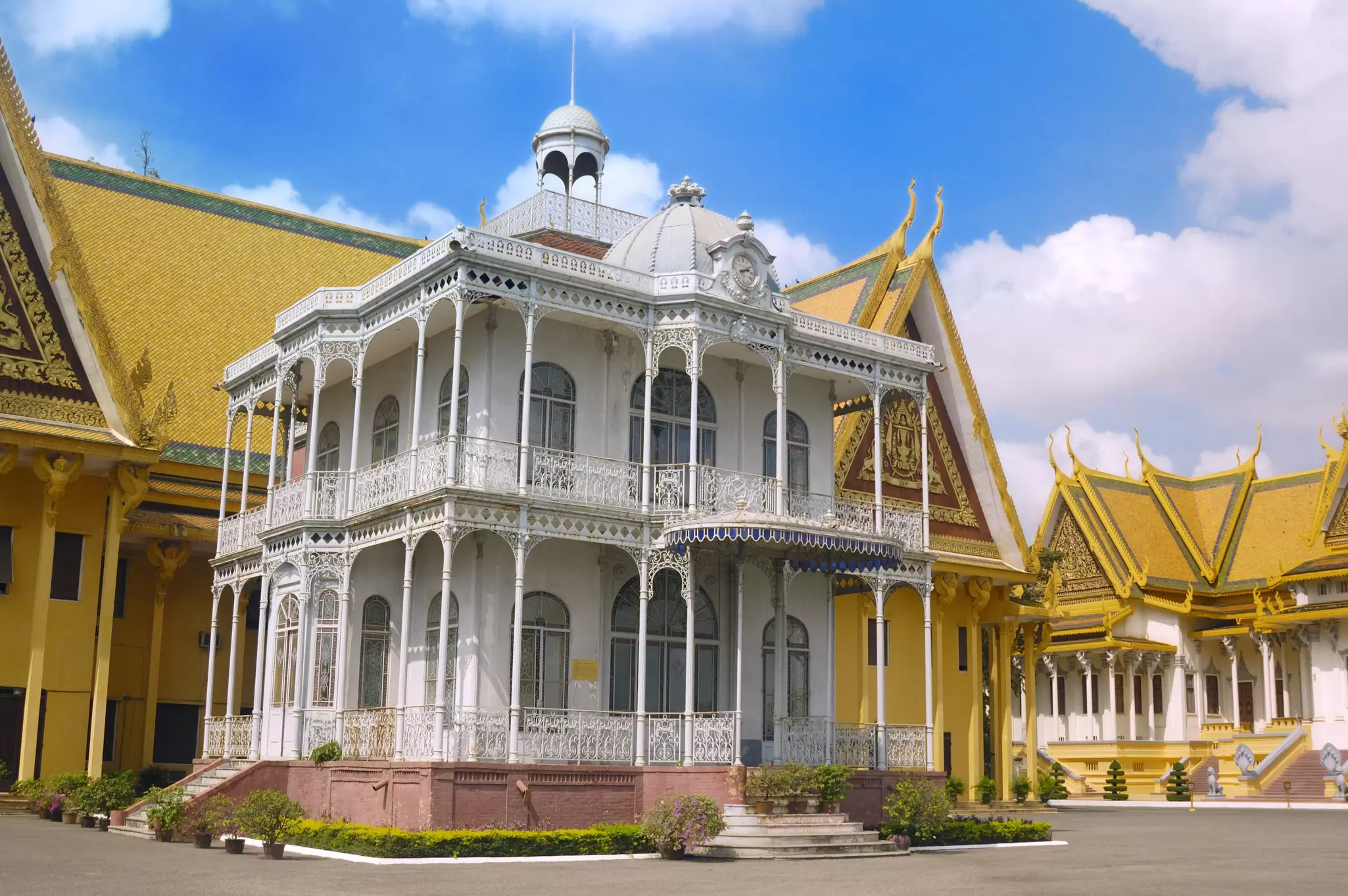 Villa of Napoleon III in the Royal Palace, Phnom Penh, Cambodia.
