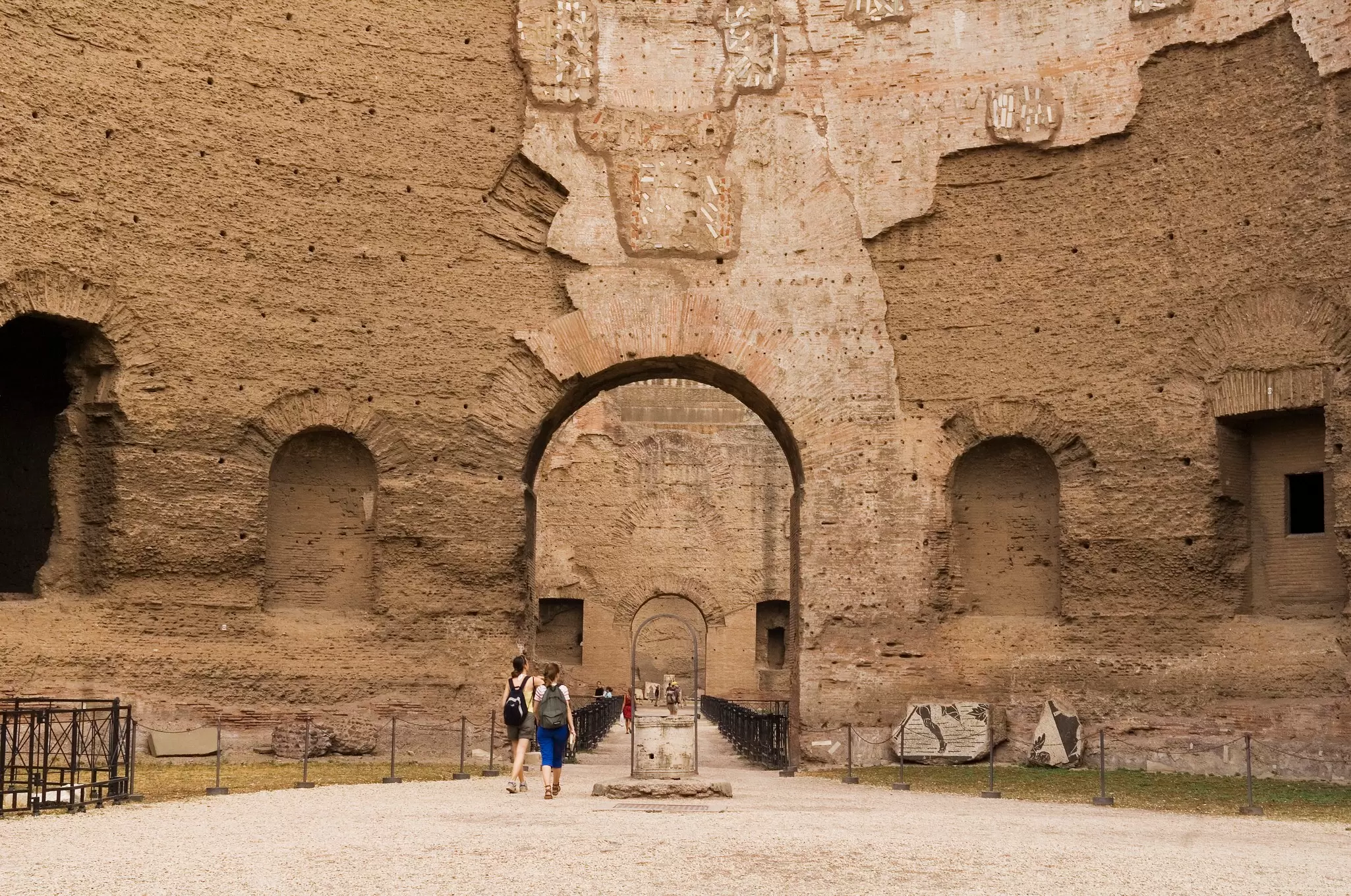 Ruins of the Terme di Caracalla in Rome, Italy.