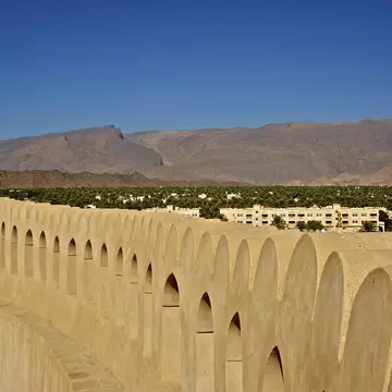 Landscape of Nizwa from fort