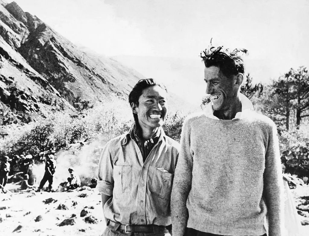 Tenzing Norgay and Edmund Hillary